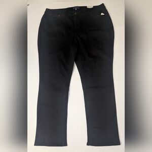 Talbots Simply Flattering 5 Pocket Straight Jeans Size 18W Inseam 30.5"